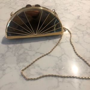 Whiting and Davis Half moon bag